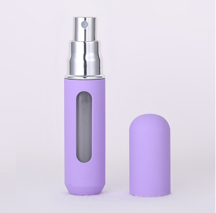 5ml de carga directa inferior perfume sub-botella portátil tipo empuje muestra de aerosol de aluminio botella vacía mini niebla fina sub-embalaje artefacto