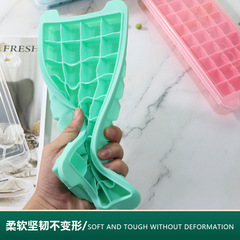硅膠冰格36格方形帶蓋冰格模具家用製冰器冰格冰塊模具批發