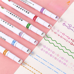 Floral Outline Pen Handmade Scrapbook Edge Pen Famous Fluorescent Handmade Diary Pen Floral Shape Outline Pen Wave Line Pen