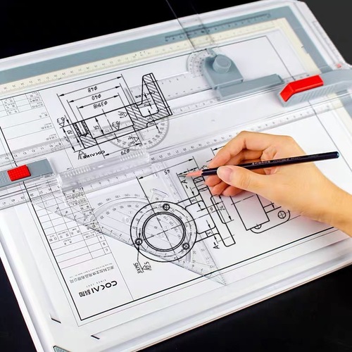 A3绘图板建筑工程设计室内装修绘图板便携式多功能绘画模板绘图尺