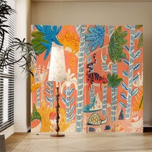 现代美式屏风隔断墙客厅卧室遮挡床家用折叠移动现代简约新款屏风