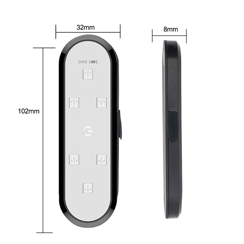 Lámpara de advertencia anti-colisión de automóviles Lámpara de atmósfera universal sin cableado Lámpara de bienvenida Lámpara de inducción image 4