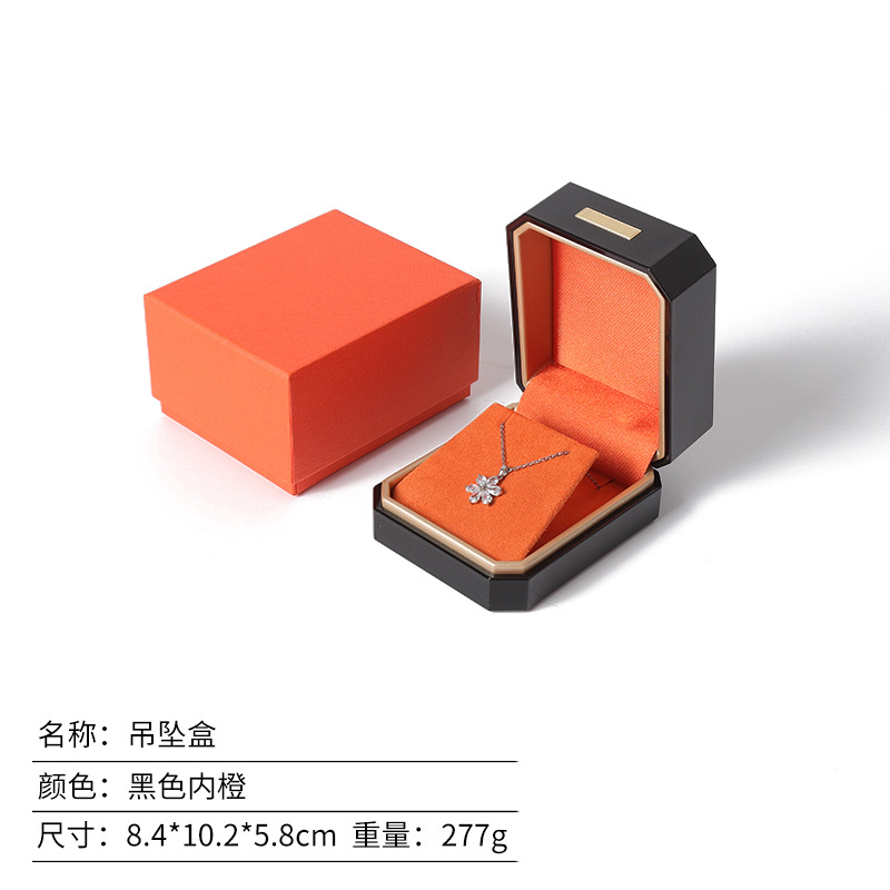 Caja de joyería lacada de alta calidad, caja de regalo de joyería, caja de anillo, collar, caja de embalaje de joyería, sensación de alta calidad image 18