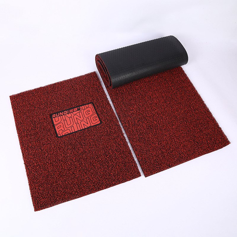 18mm Car Wire Loop Mat Set, Universal Car Mats with Hot-Melt Adhesive Backing, Pvc Non-Slip Entryway Floor Mat