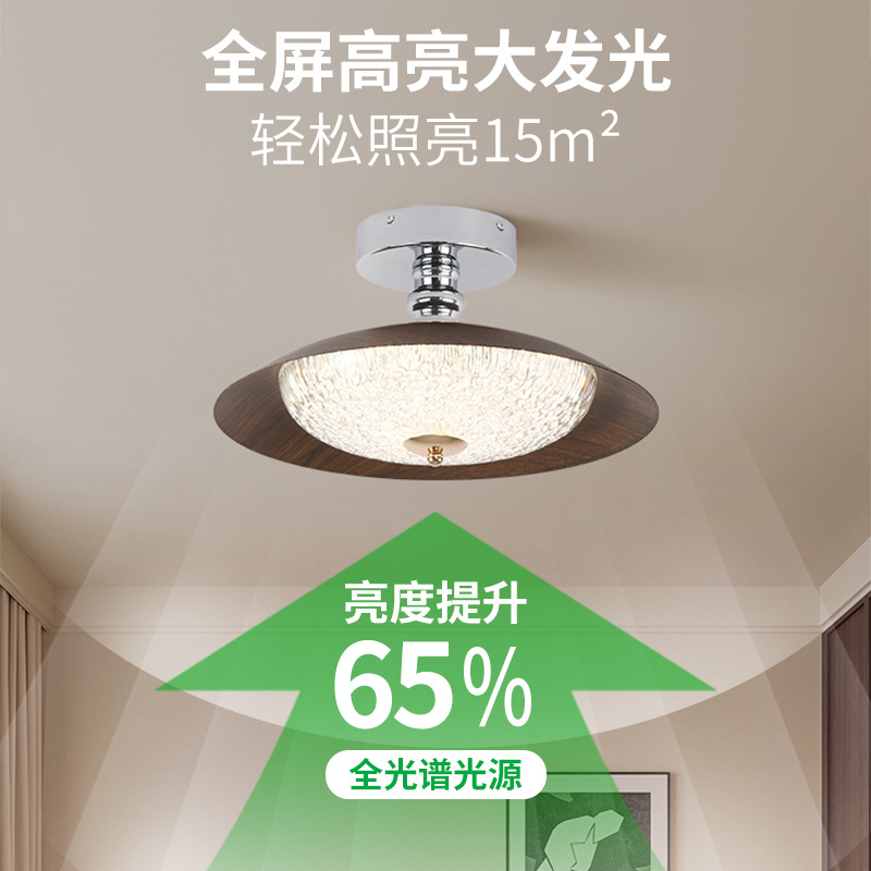 Daguanyuan dormitorio lámpara de techo antiguo wabi-Jifeng nuevo dormitorio principal protección ocular creativa luz de lujo retro estudio lámpara 357L