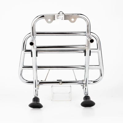 Motorcycle frame: Piaggio Motorcycle Rear Rack - gts300-silver-front-shelf