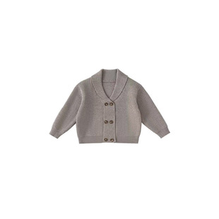 Sweater Knitted Cardigan Jacket for Kidsren and Girls Autumn and Winter Korean Style Fashionable Loose Double-Breasted New Tops for Boys and Girls