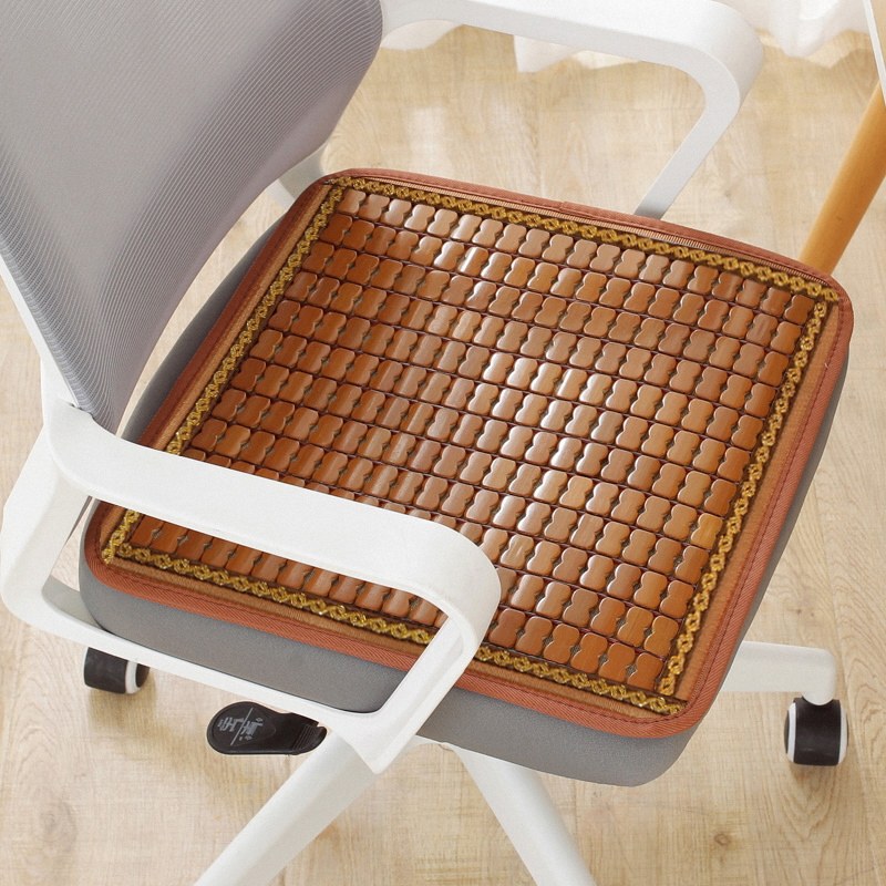 Summer Cooling Mat Seat Cushion for Office Chair, Breathable Bamboo Pad for Summer, Computer Sofa Stool Seat, Car, Mahjong, Student Use