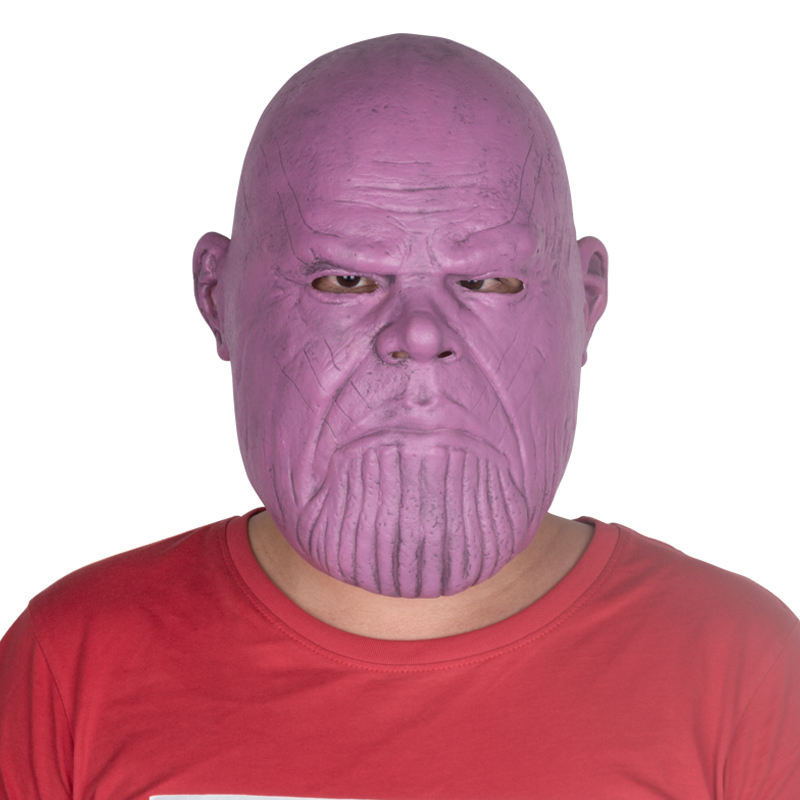 Latex mask Marvel movie Thanos purple potato COS headgear Halloween party carnival factory in stock wholesale Latex mask Marvel movie Thanos purple potato COS headgear Halloween party carnival factory in stock wholesale