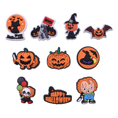 小さなカボチャハロウィン diy ジュエリーアクセサリー漫画 pvc ソフト接着剤パッチ携帯電話ケース靴花フラット装飾