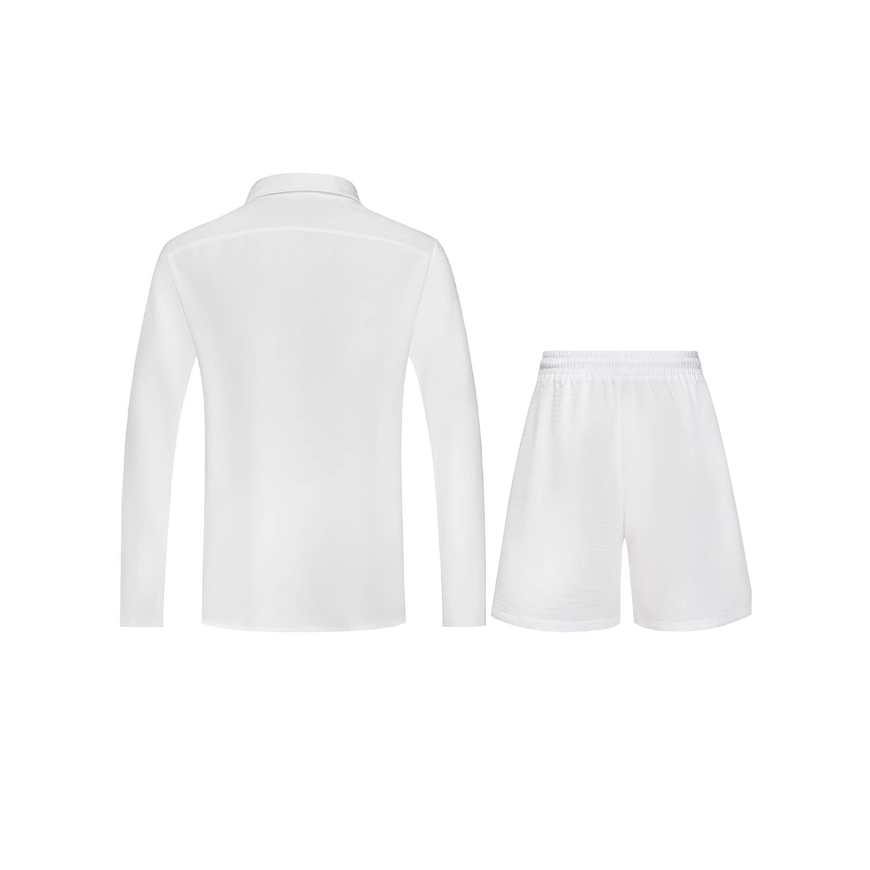 Ensemble deux pièces chemise et short décontracté/formel pour homme, collection printemps/été 2026, style transfrontalier européen/américain, référence 260115_voghion.com