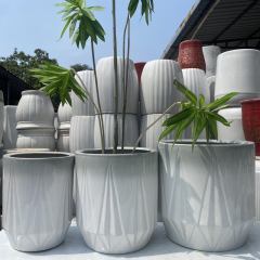 北欧シンプルなグラデーションセラミック植木鉢ホームフロアドラゴンブラッドツリーリビングルームオウム屋内モダンライト高級ストレート