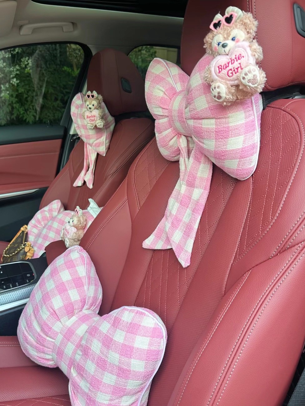 Shelliemay Cute Car Tissue Box Bag Car Armrest Box Strap Tissue Box Car Interior Decoration New Car Gift