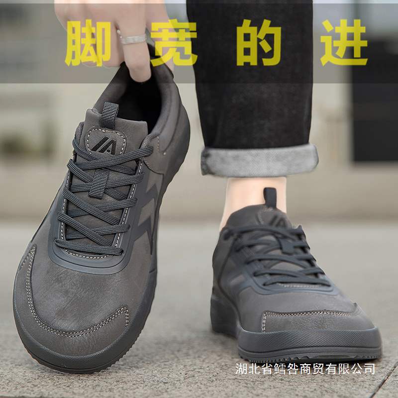 Large Size 4E Wide-Last Men's Shoes, Wide-Footed Widened Wide-Toe Sports Shoes, Men's Big-Footed Barefoot Shoes for Spring