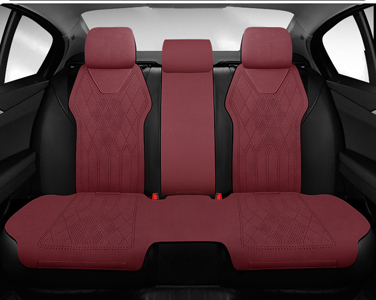 Cross-border e-commerce car cushion summer ultra-thin breathable seat cover four seasons universal suede half cushion saddle cushion