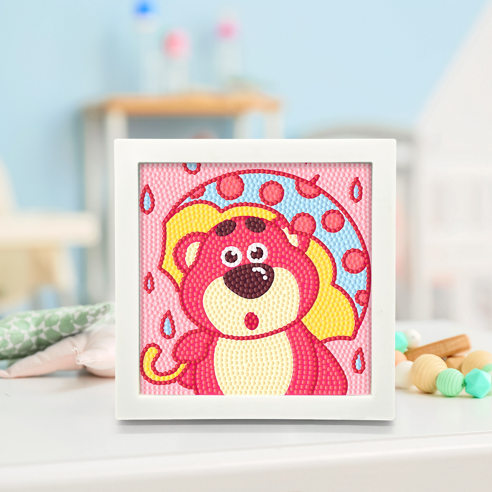 Diamante dibujos animados perimetrales DIY puntuales manuales perforación pintura decorativa soporte de plástico puede ser distribuido al por mayor