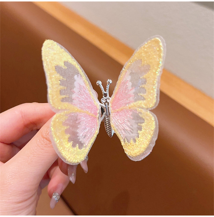 Cute Sweet Butterfly Synthetics Gauze Hair Clip display picture 4