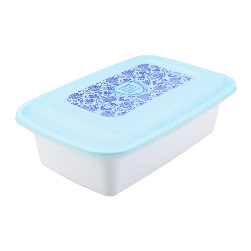 Fiambrera desechable caja esmerilada americana rectangular de plástico pp engrosada comida verduras guisadas caja de almuerzo para llevar transparente