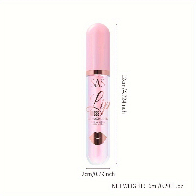 USHAS Europa y América Cross-border spot transparente brillo de labios hidratante de larga duración impermeable taza antiadherente esmalte de labios SAC053