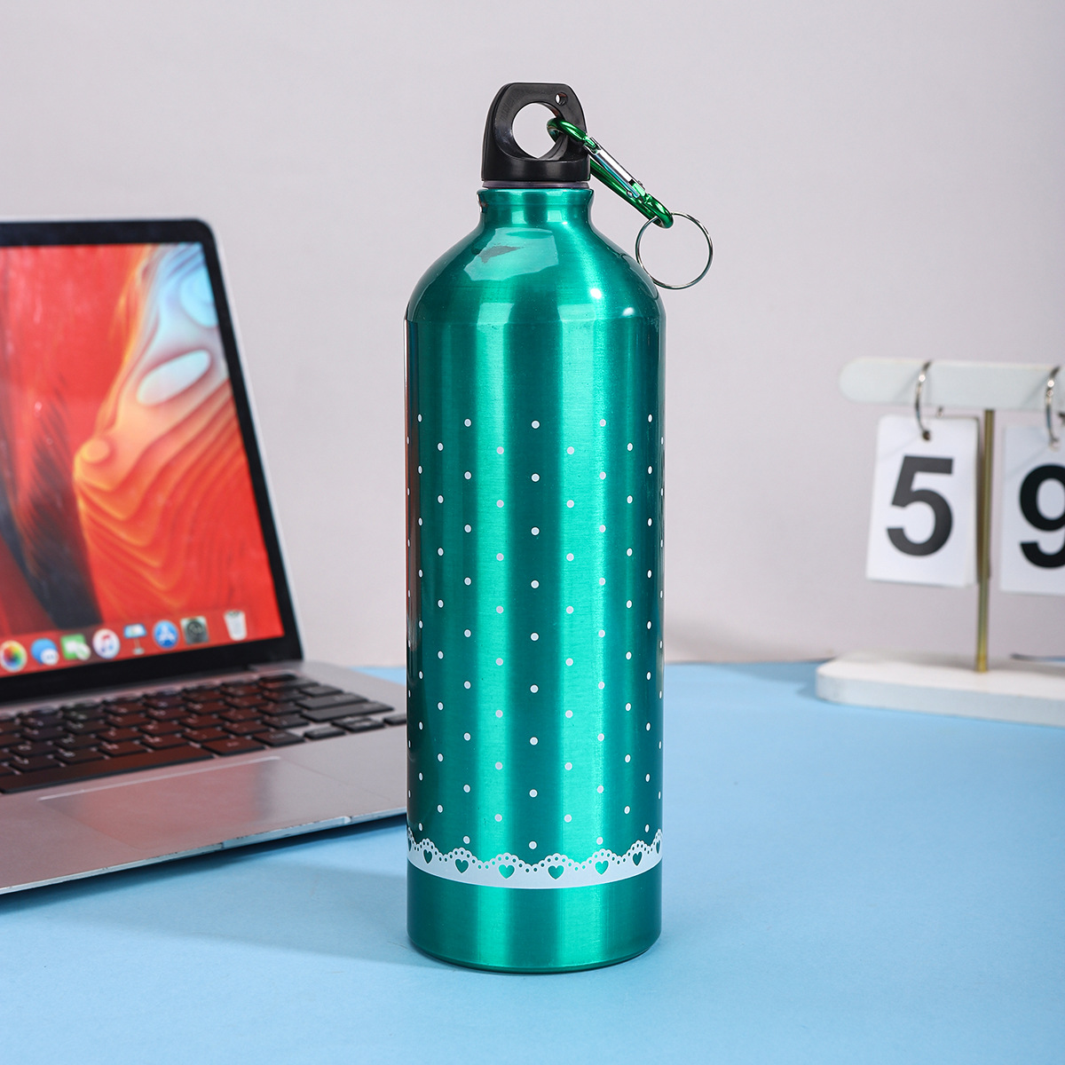 Nuevo simple taza de aluminio portátil de gran capacidad para niños y niñas ciclismo alpinismo botella de regalo taza LOGO al por mayor