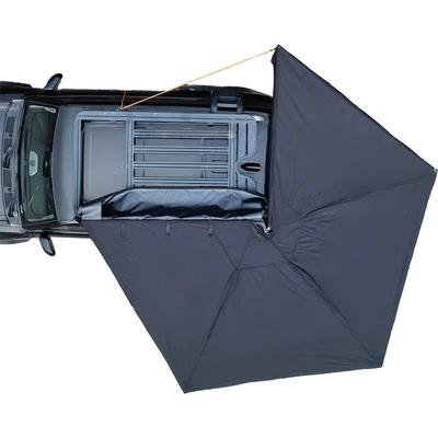 270 ° Fan-Shaped Canopy Factory Direct Supply Suv Car Side Aluminum Alloy Oxford Cloth Camping Tent Mobile Sunshade (Avtomobil yan çətirləri) - black-r200cm