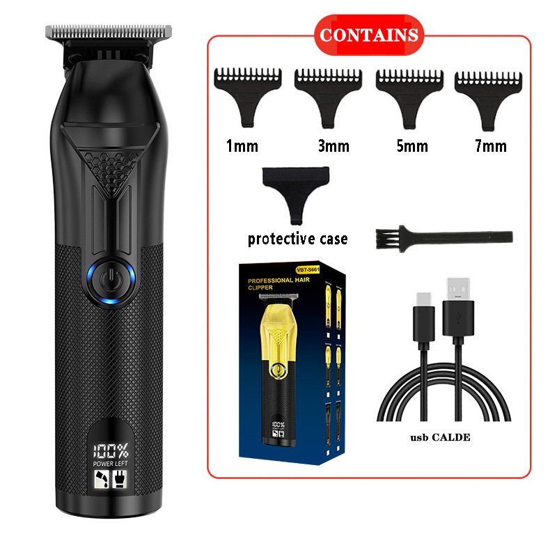 Cortadora de pelo T9 cabeza óptica cortadora de cabello eléctrica profesional cortadora de cabello eléctrica aceite cabeza cortadora de cabello talla marca maquinilla de afeitar recargable