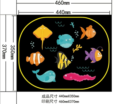 Sun shade Side Windows | Unicorn/Underwater - underwater-world