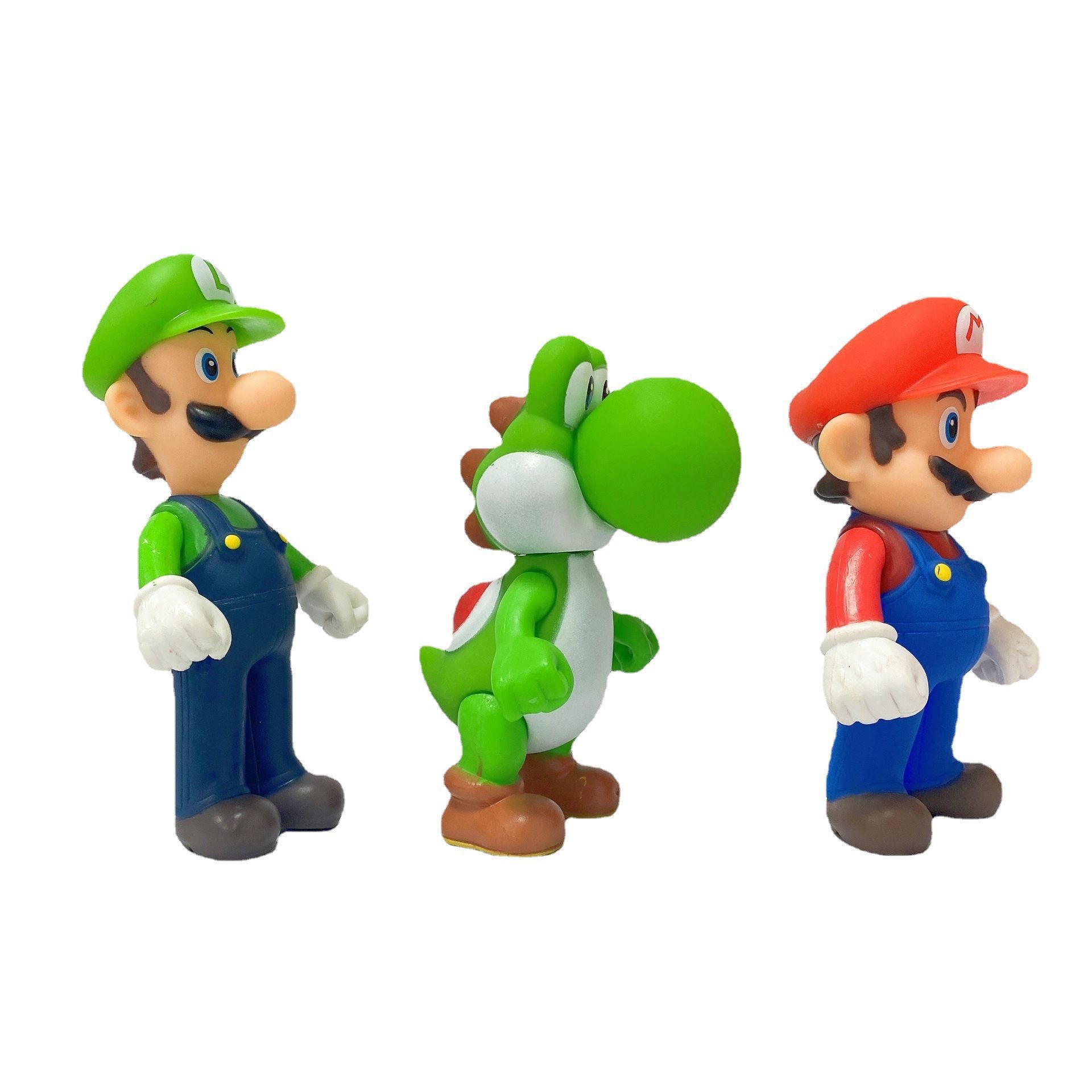 Anime dibujos animados 3 Super Mario Yaxilong Luigi muñeca móvil figuras decoraciones de escritorio adornos