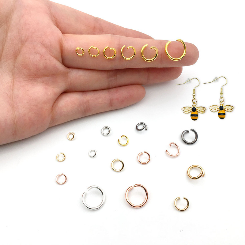 15g open ring o ring connecting ring earrings necklace diy jewelry material bag accessories open single ring