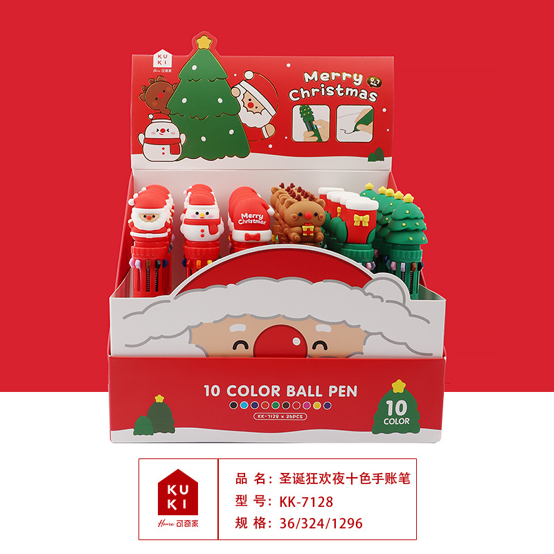 Bolígrafos de Colores KUKI, 10 Colores, Bolígrafos para Diario, Bolígrafos Multicolores de Alta Calidad, Venta al por Mayor del Fabricante