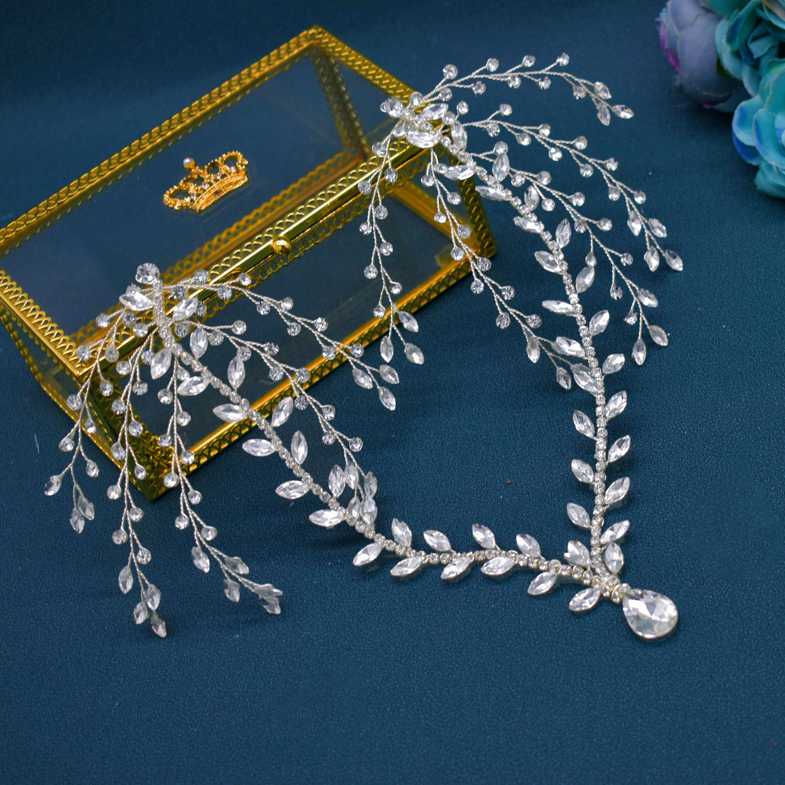 Bridal Women's Flower Rhinestone Rhinestones Party Headpieces display picture 12