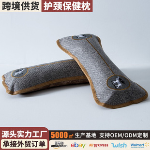 2025 New Health Care Pillow Tea Cervical Spine Pillow Bamboo Neck Pillow Small Round Pillow Bone Pillow 8*45Cm/Piece