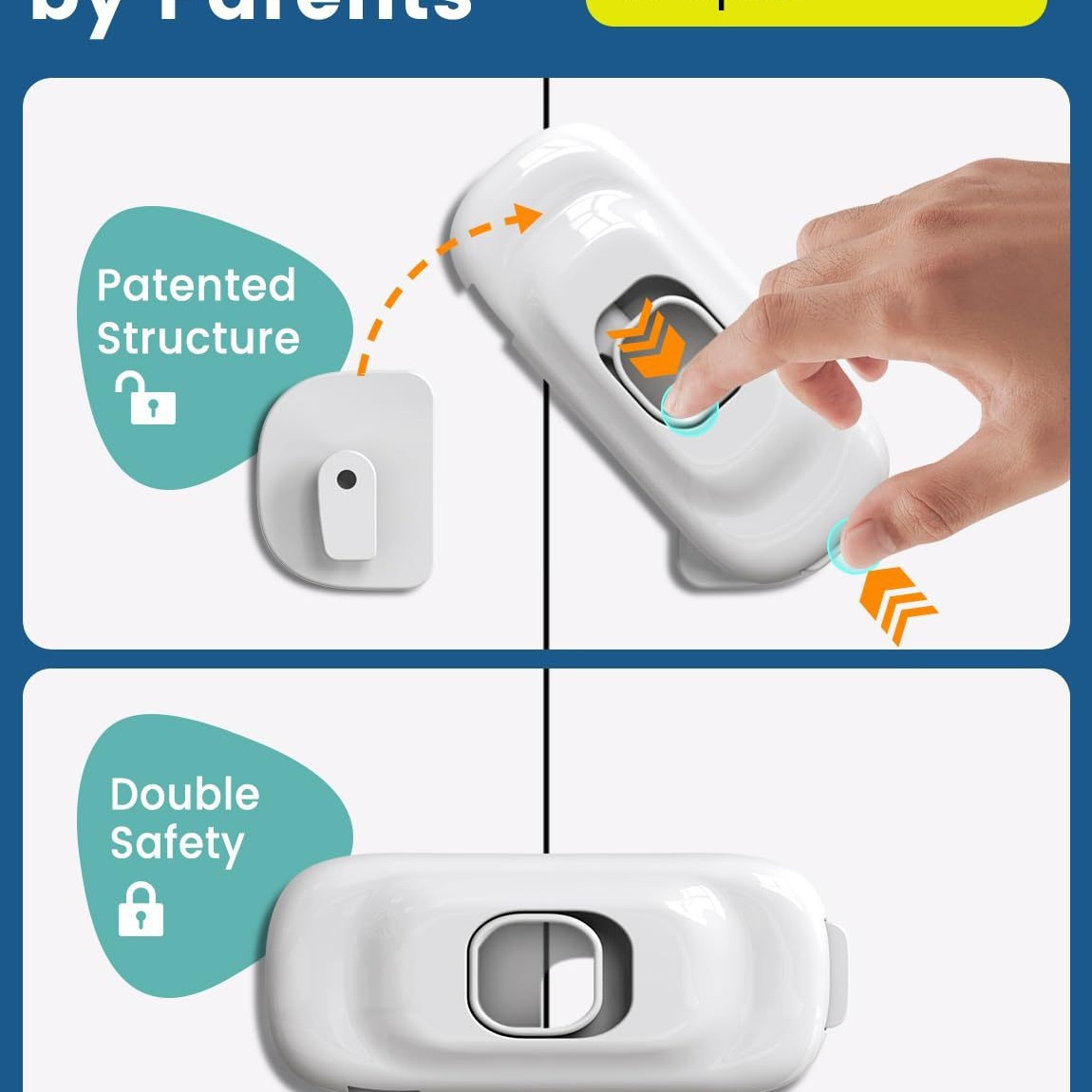 Children's safe drawer lock