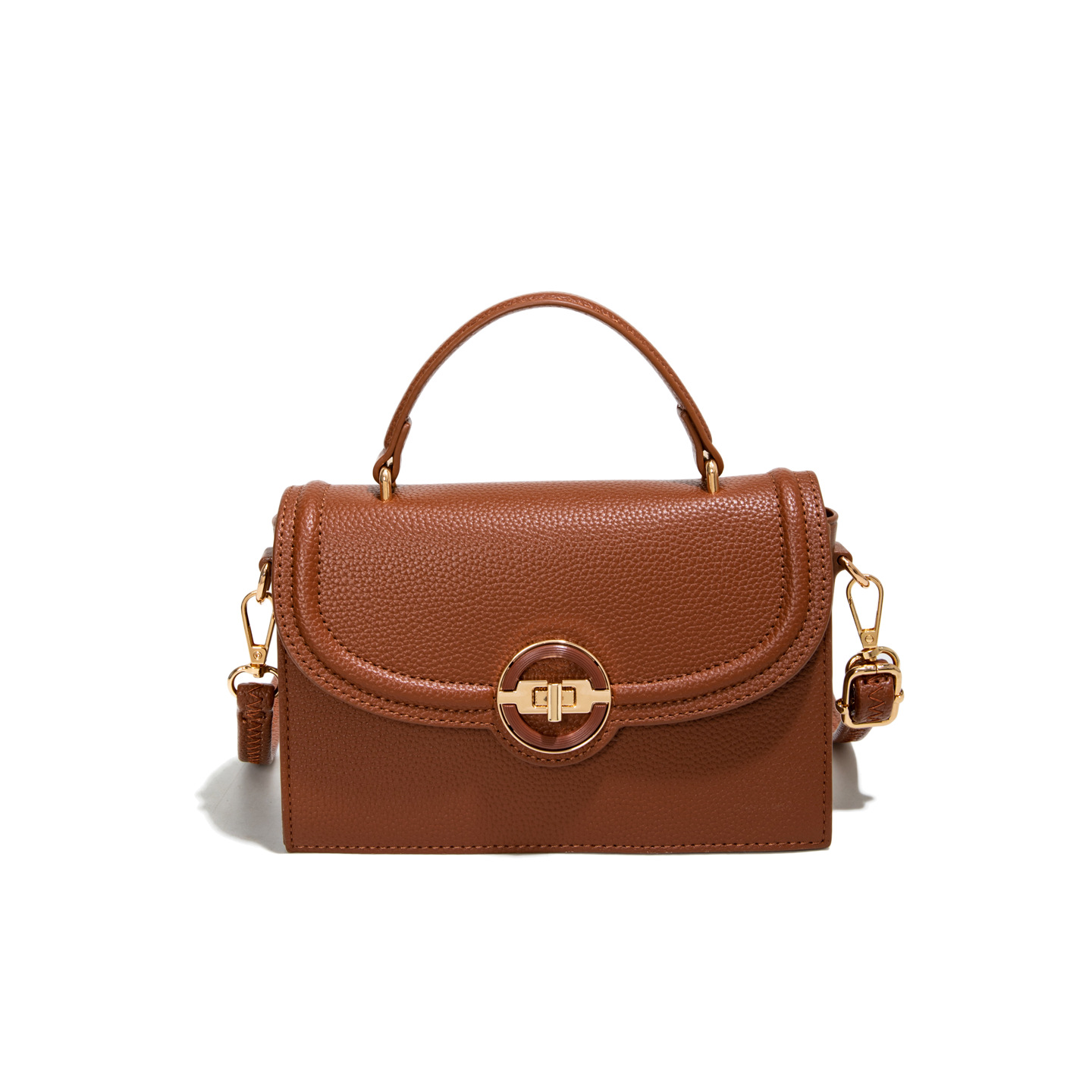 Bolso de mochila para mujeres 2025 nueva moda transfronteriza bolso de mano cuadrado de alta calidad lichi estampado bolso de hombro universal