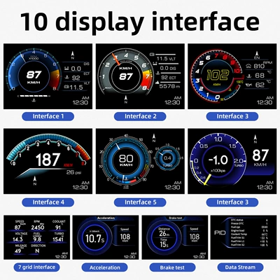 Qìchē – automobile instrument Multifunctional LCD Meter