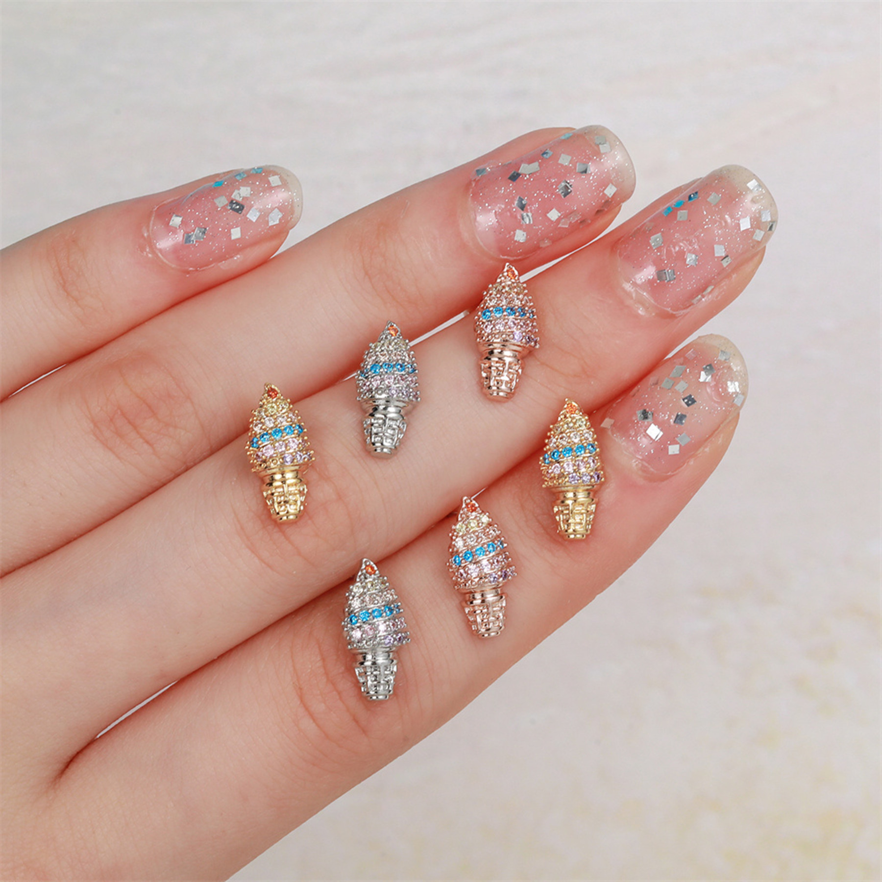 Fashion Animal Brass Inlay Zircon Ear Studs 1 Piece