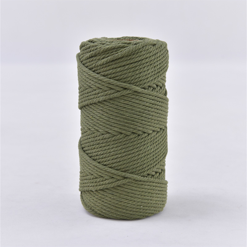 3mm cuerda de algodón colorido diy hecho a mano 4mm cuerda de tapiz cuerda tejida 5mm regalo cuerda de algodón decorativa cuerda de sombrero al por mayor