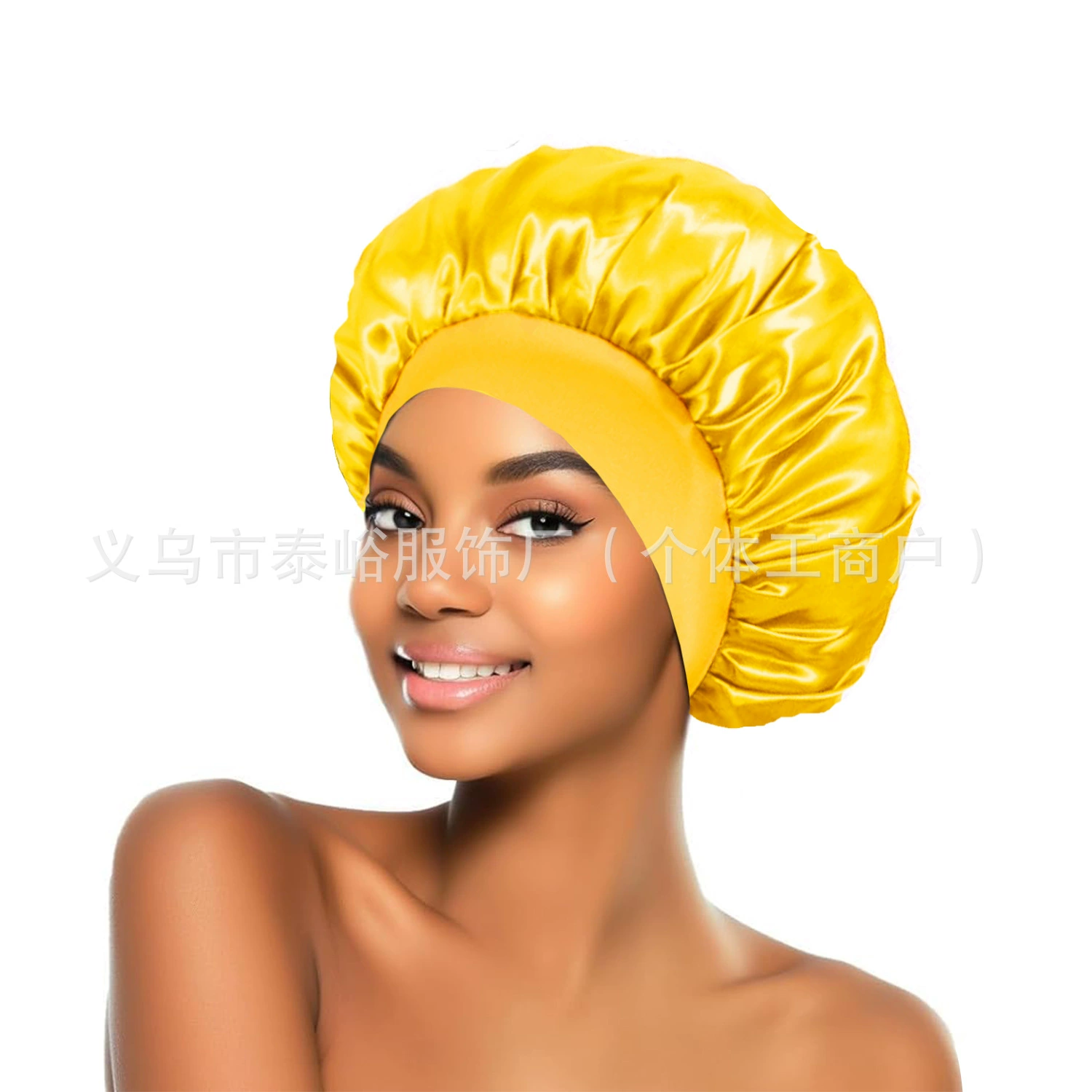 Elastic Nightcap Shower Bonnet, Sedin + Elastic Fabric, Soft Breathable, One Size