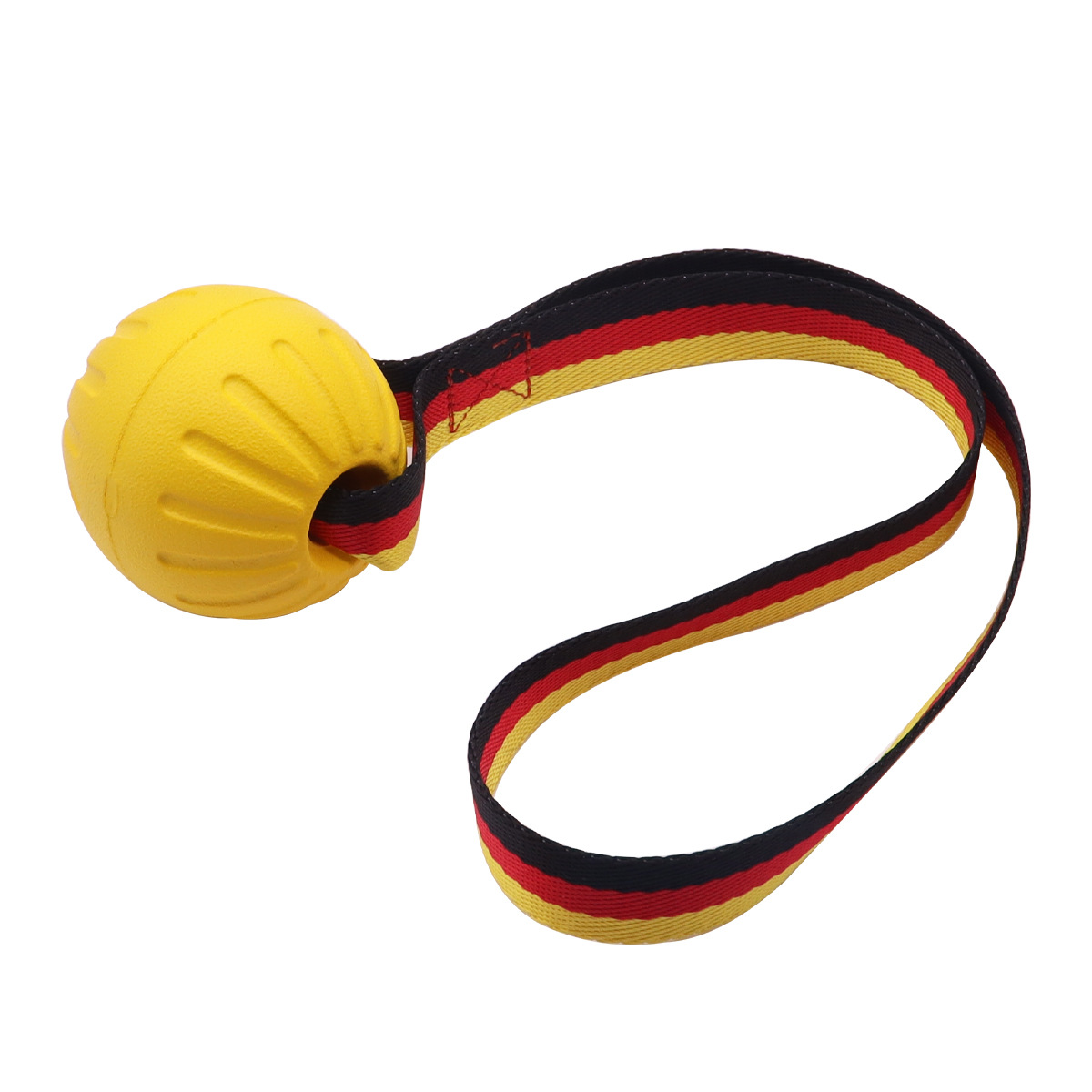 Juguete para perros EVA, autoentretenimiento, alivia el aburrimiento, duradero, resistente a las mordidas, indestructible, pelota para perros grandes con anillo de tracción.