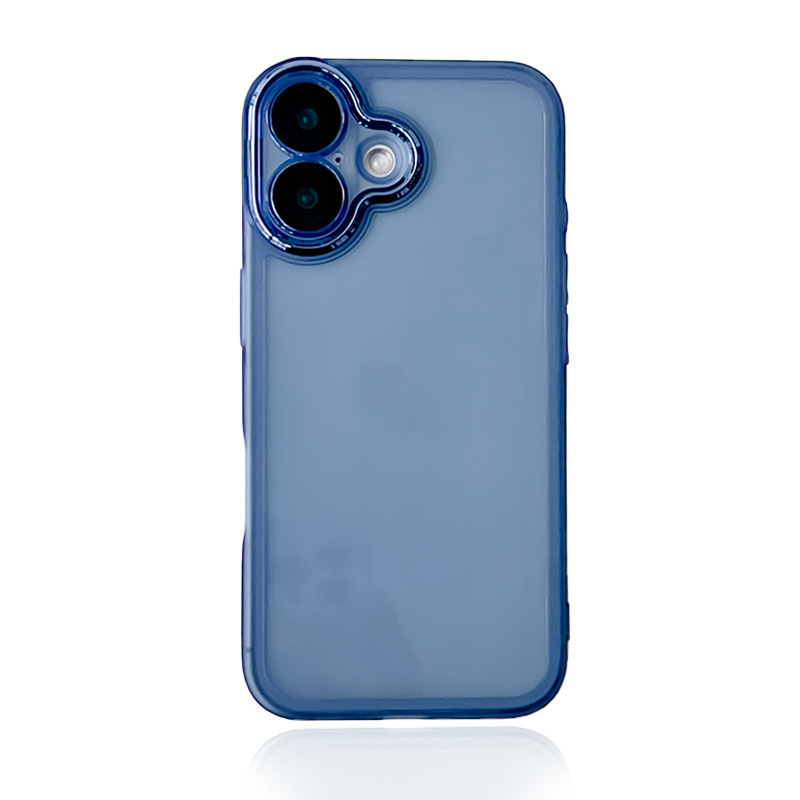 魅眼TPU适用苹果16Pro精孔13/14手机壳iPhone17自带镜头膜保护套|undefined