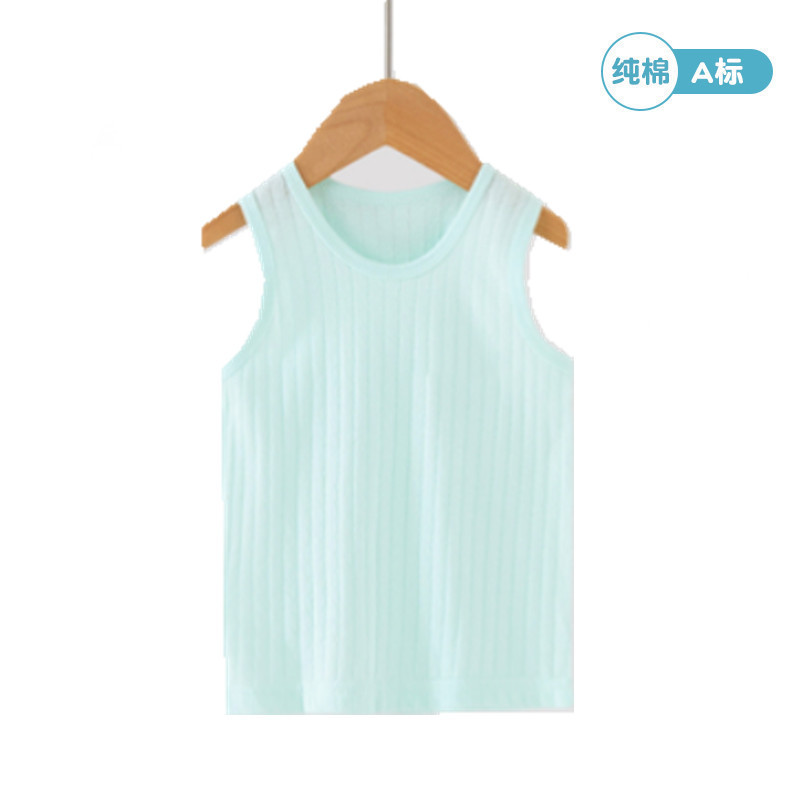 Chaleco de bebé recién nacido Chaleco de verano puro algodón bebé superior niños y niñas vientre protección delgada ropa de verano