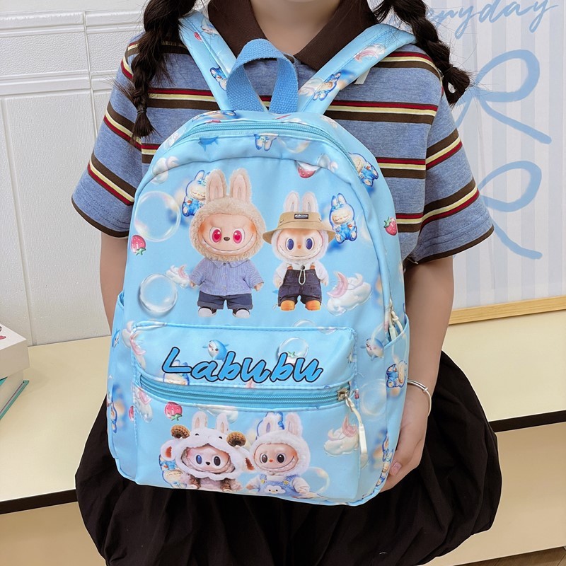 跨境新款潮流卡通拉布布包包儿童双肩包幼儿园大容量高颜值双背包|undefined