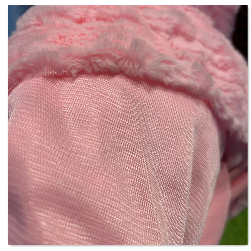 La tela de la torcedura de PVVelvet otoño e invierno abrigo de peluche de juguete bolsa de tela de PVVelvet cepillo tela en stock al por mayor