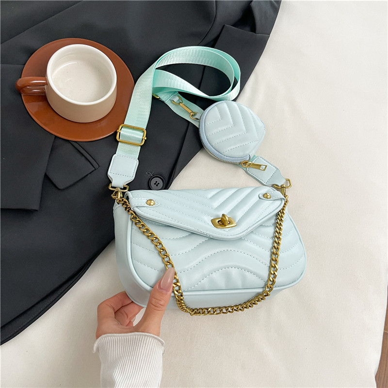 Casual estilo coreano de moda de estilo extranjero cadena hombro bolso de brazo para mujeres 2026 primavera nuevo bolso diario