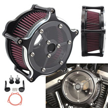 适用于哈雷改装件XL1200 883复古摩托车改装空气滤清器空滤总成