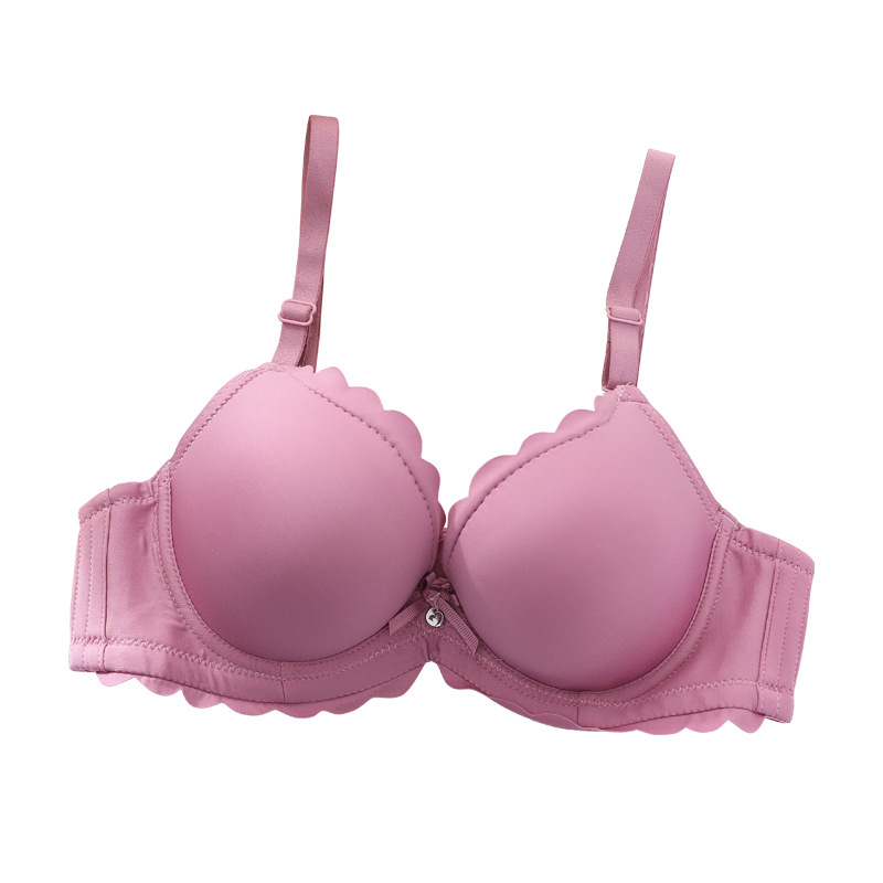 Fábrica de sujetadores de Shantou en stock brillante sin marcas de grosor pequeño sujetador de ropa interior para mujeres ajustable soporte superior para evitar caída