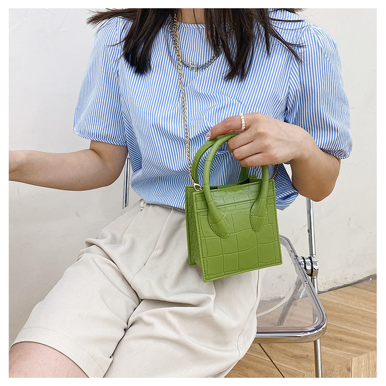 2025 Cross-border new popular smiling face bag, small square bag, fashionable and versatile chain hand bag, shoulder and crossbody jelly women's bag undefined