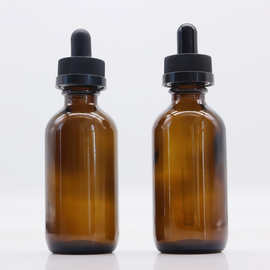 30ml 60ml 120ml茶色波士顿瓶 2oz 儿童保护滴管棕色波斯顿精油瓶