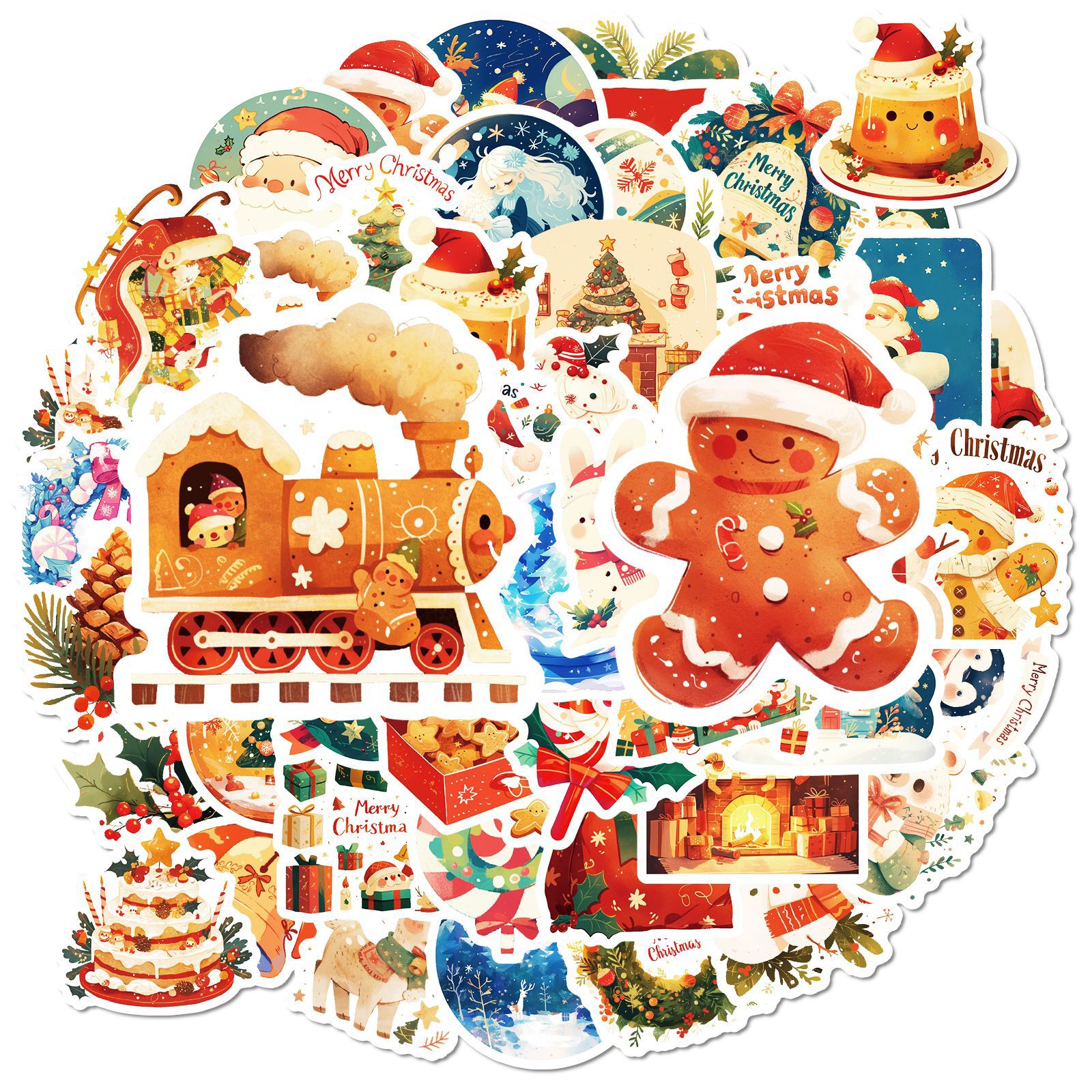Christmas cartoon cute compact sticker