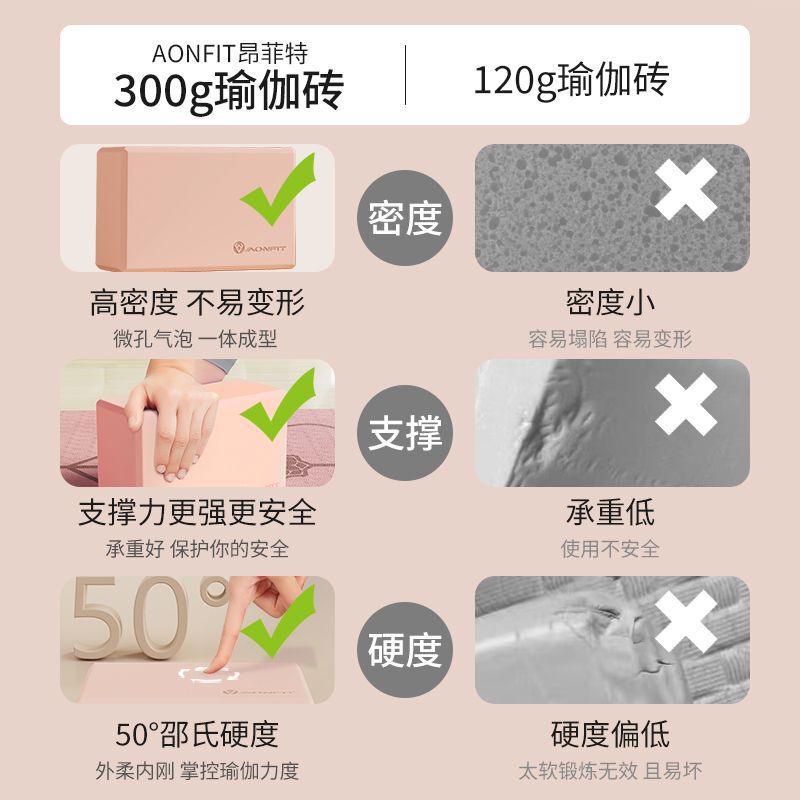 瑜伽砖女成人专用儿童跳舞高密度辅助工具压腿拉伸舞蹈泡沫砖|undefined